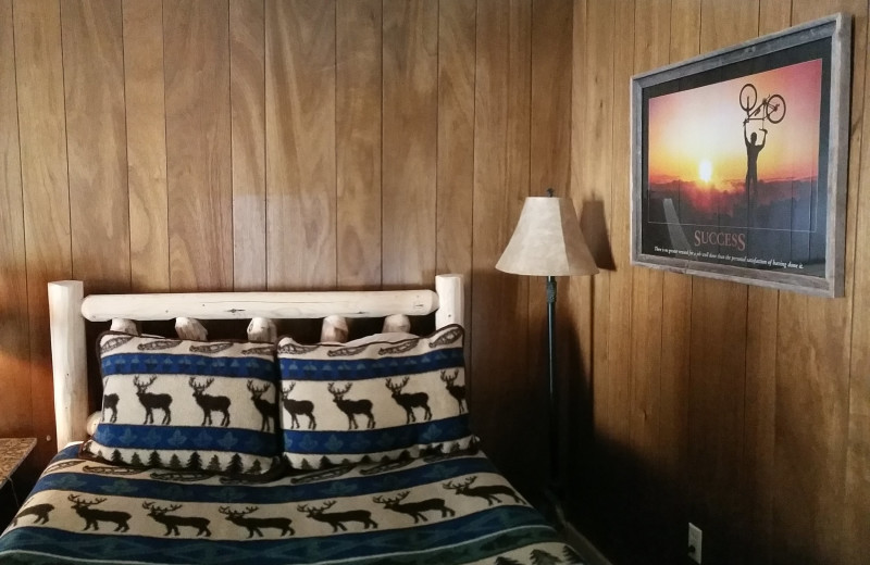 Guest room at The North Face Lodge.