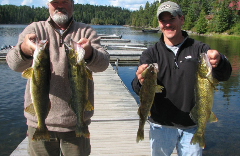 Fishing at Cliff Lake Resorts.