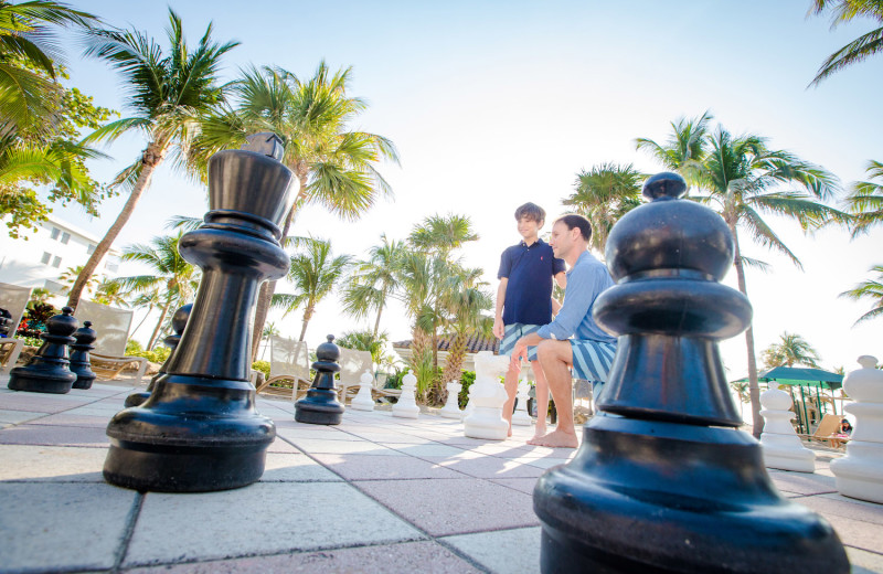 Giant chess at Lago Mar Resort and Club.