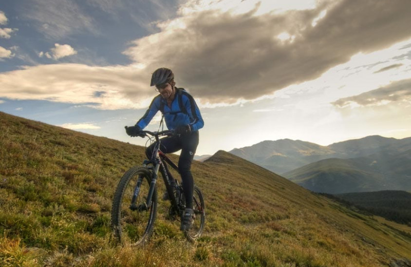 Biking at Grand Timber Lodge.