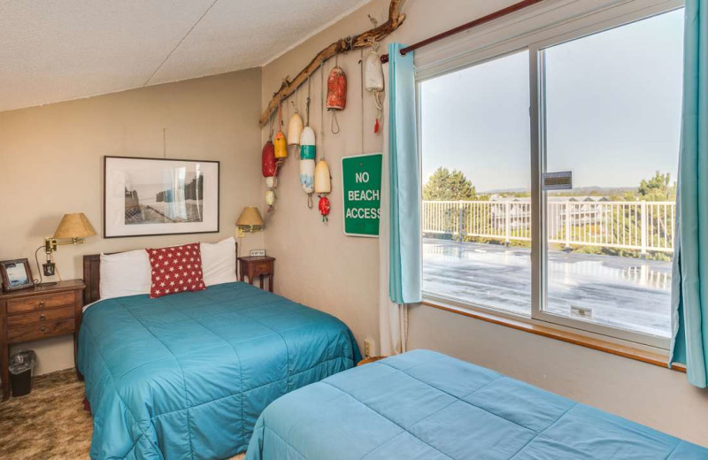 Rental bedroom at Gearhart by the Sea.