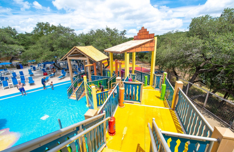 Water park at Yogi Bear's Jellystone Park Hill Country.