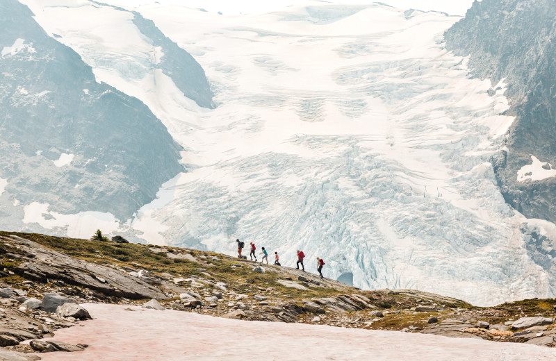 Hiking at CMH Cariboos Lodge.