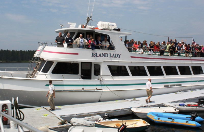 Boating at Sebasco Harbor Resort.