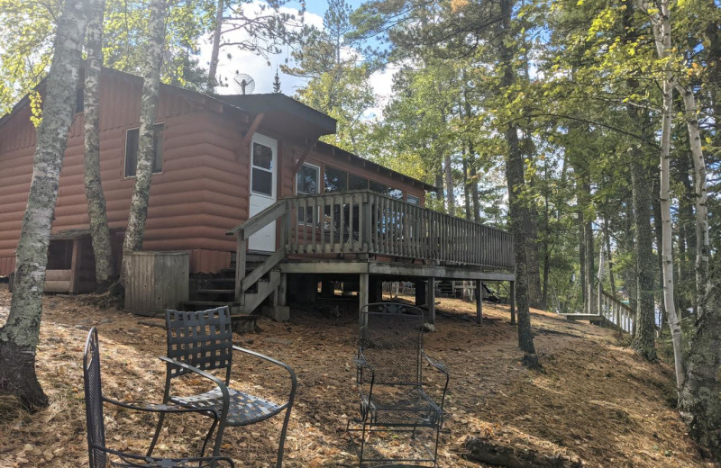 Cabin exterior at Pehrson Lodge Resort.