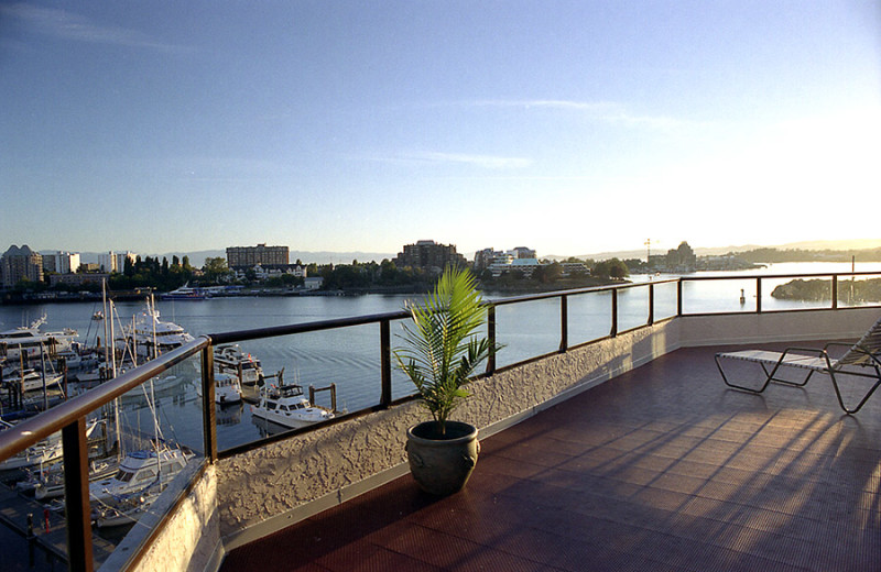 Balcony at Victoria Regent Hotel.