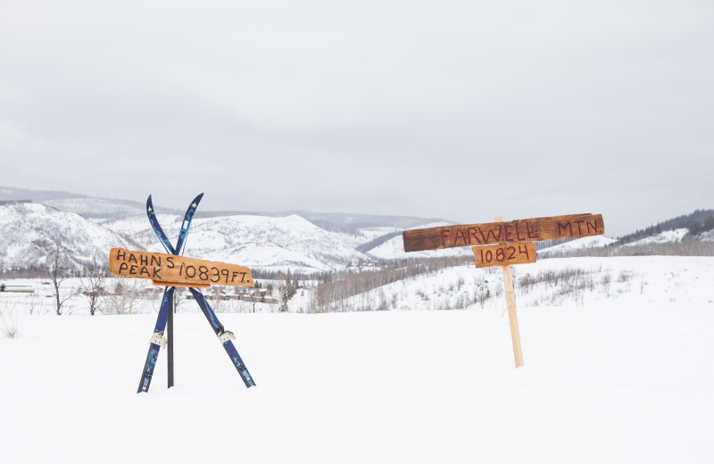 Skiing at The Home Ranch.