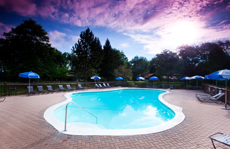 Outdoor pool at  Garland Lodge and Resort.