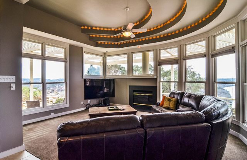 Rental living room at Lake Travis & Co.
