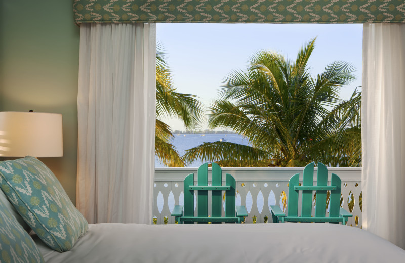 Guest room at Parrot Key Resort.