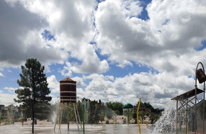 Splash pad near Mogollon Resort Cabins.