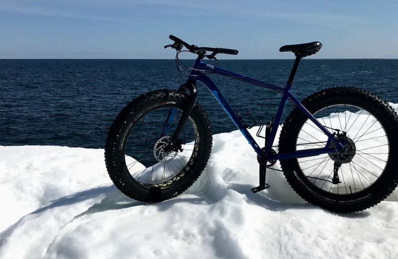 Fat biking at Grand Superior Lodge.