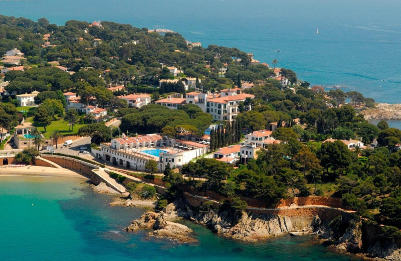 Aerial view of Hostal de la Gavina.