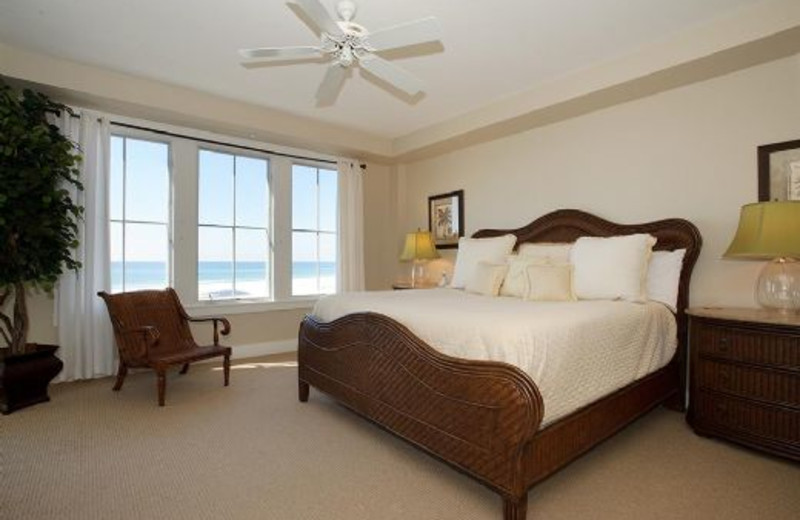 Rental bedroom at WaterSound Vacation Rentals.