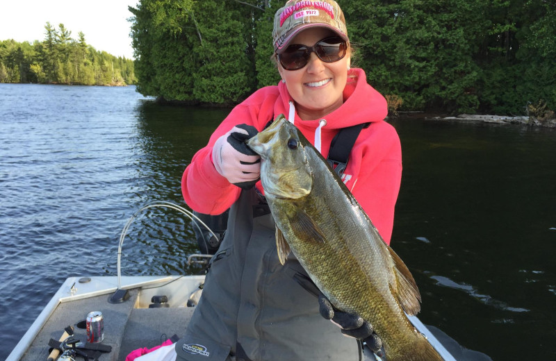 Fishing at Fernleigh Lodge.