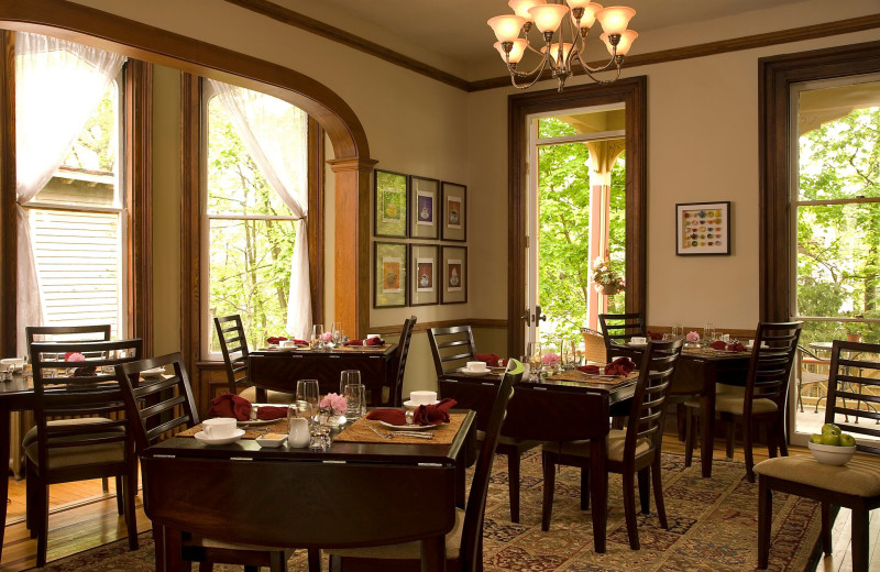 Dining room at Croff House Bed & Breakfast.