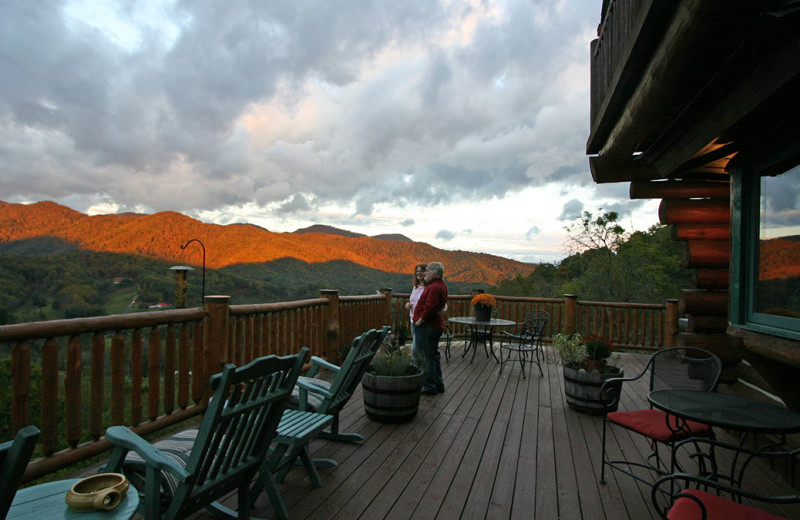 Deck at Wildberry Lodge.