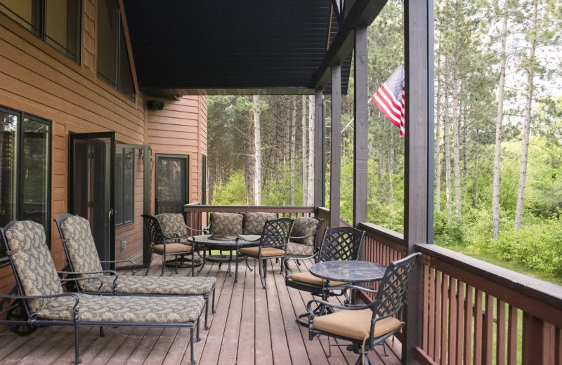 Rental porch at Sand County Service Company.