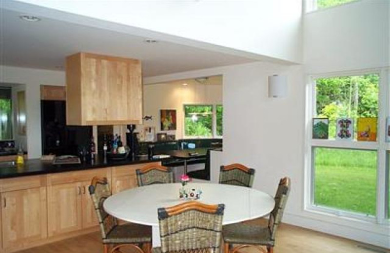 Vacation rental kitchen at Beach Combers Vacation Rentals.
