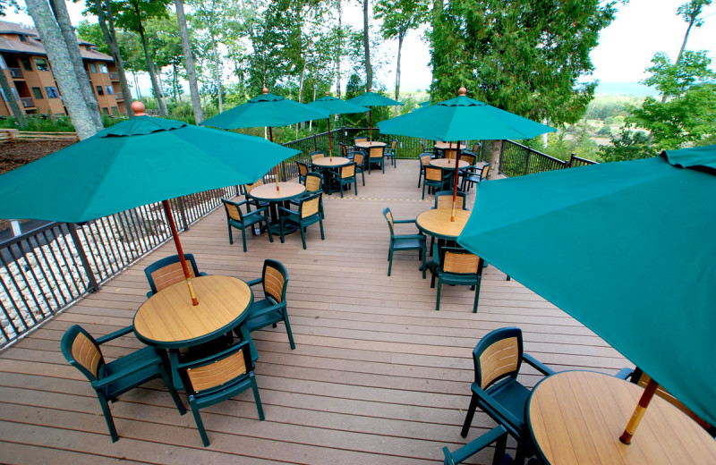 Patio view at Landmark Resort.