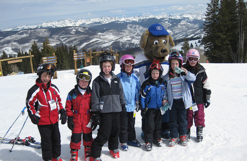 Skiing fun at The Borders Lodge.