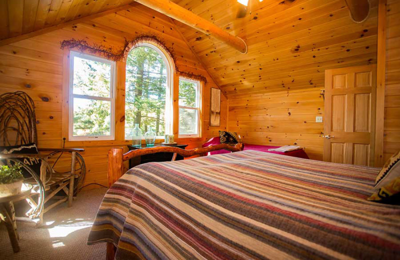 Bedroom at White Lake Lodges.