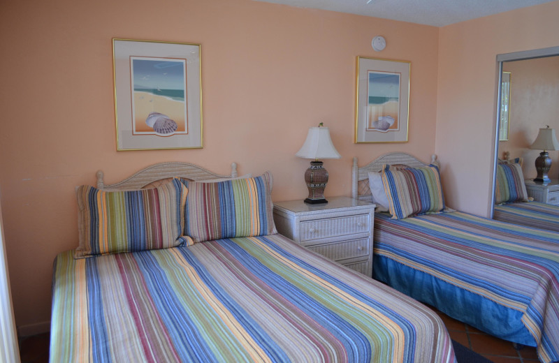 Rental bedroom at 1800 Atlantic, All Florida Keys Property Management.