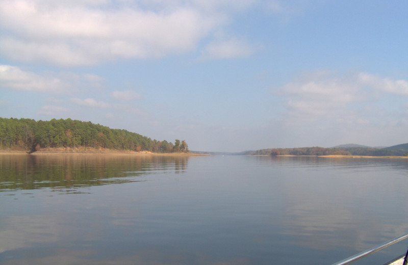 Lake Greeson near Diamonds Old West Cabins.