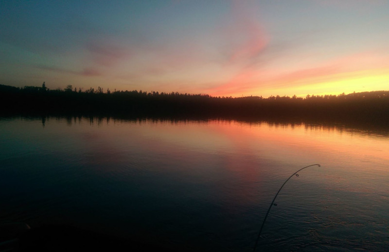 Sunset at Solbakken Resort.