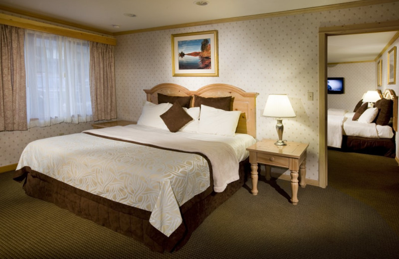 Guest room at Golden Arrow Lakeside Resort.