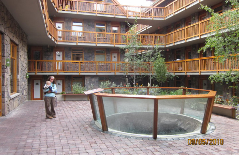 Courtyard at The Fox Hotel.