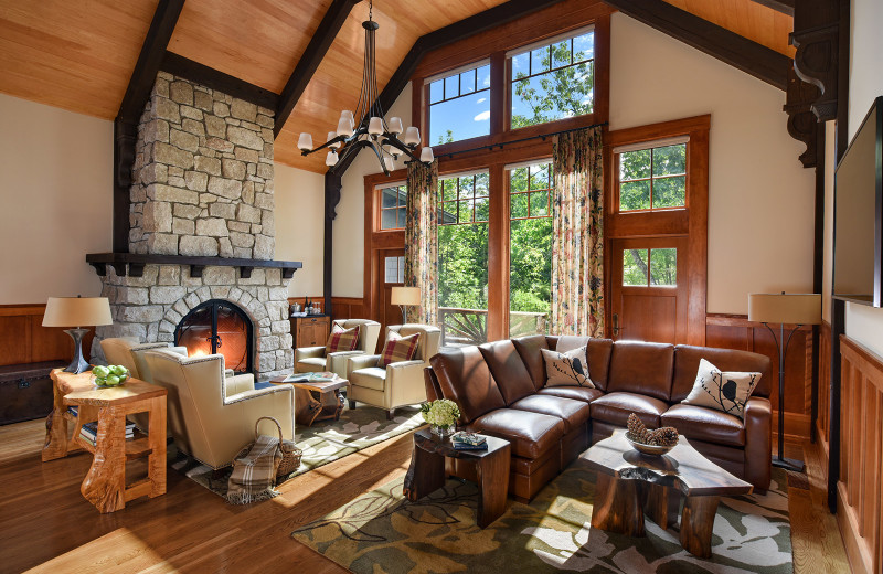 Chalet living room at Mohonk Mountain House.