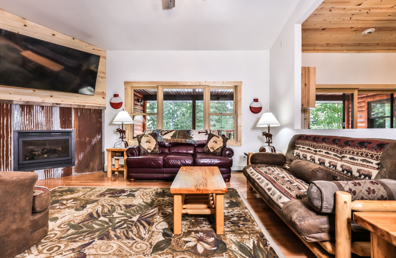 Rental living room at Hiller Vacation Homes.