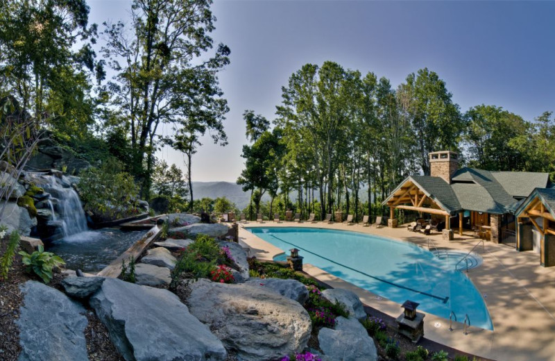 Outdoor pool at Foscoe Rentals.