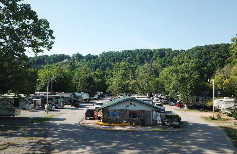 RV campground at Copper John's Resort.