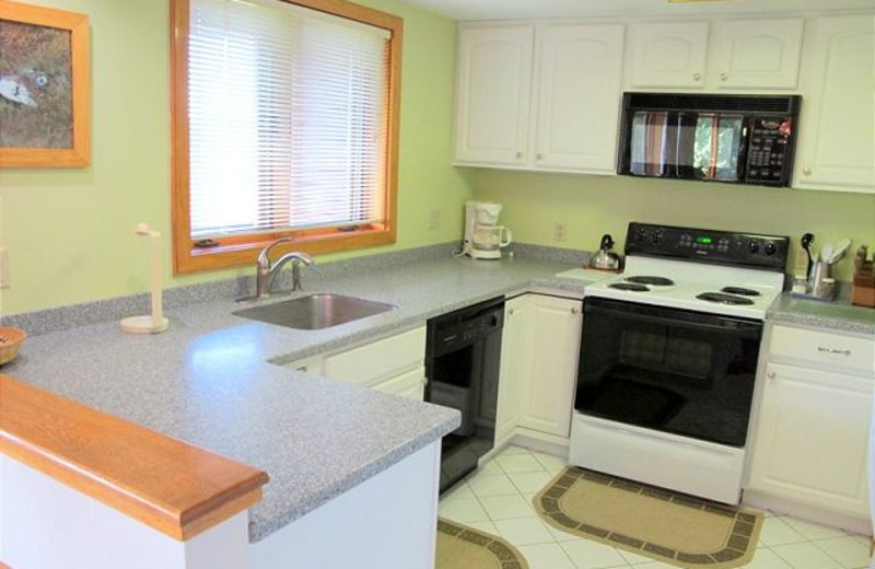 Kitchen view at Highridge Condominiums.