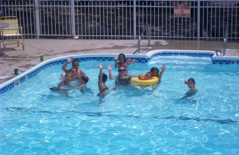 Outdoor pool at Golden Arrow Resort.