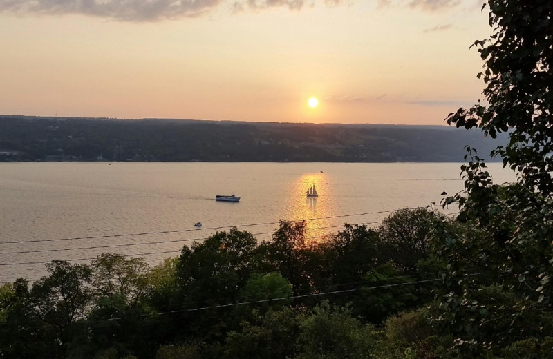 Sunset at Clifftop On Seneca.