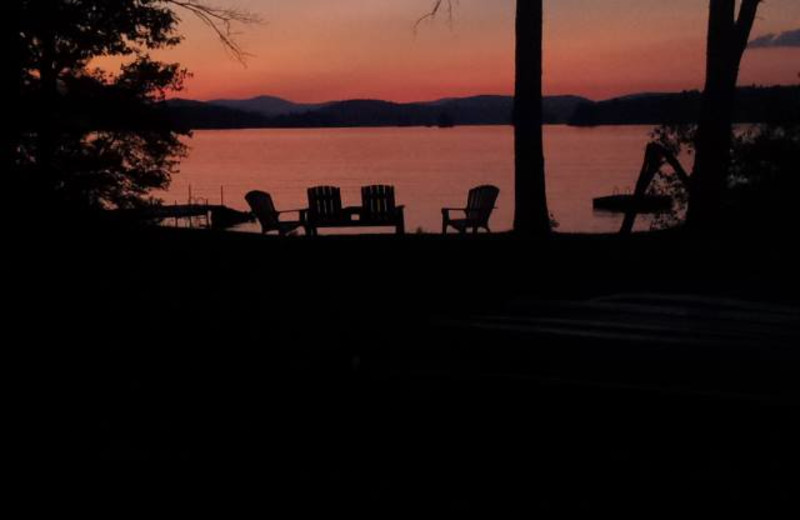 Sunset at Highland Lake Resort.