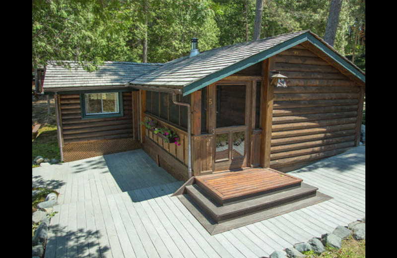 Cabin exterior at Obabika Resort.