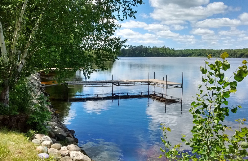 Lake view at Beaver's Resort.