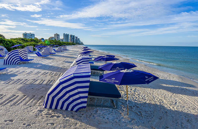 Beach at Naples Grande Beach Resort.