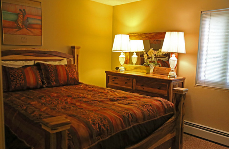 Rental bedroom at Range View Rentals.