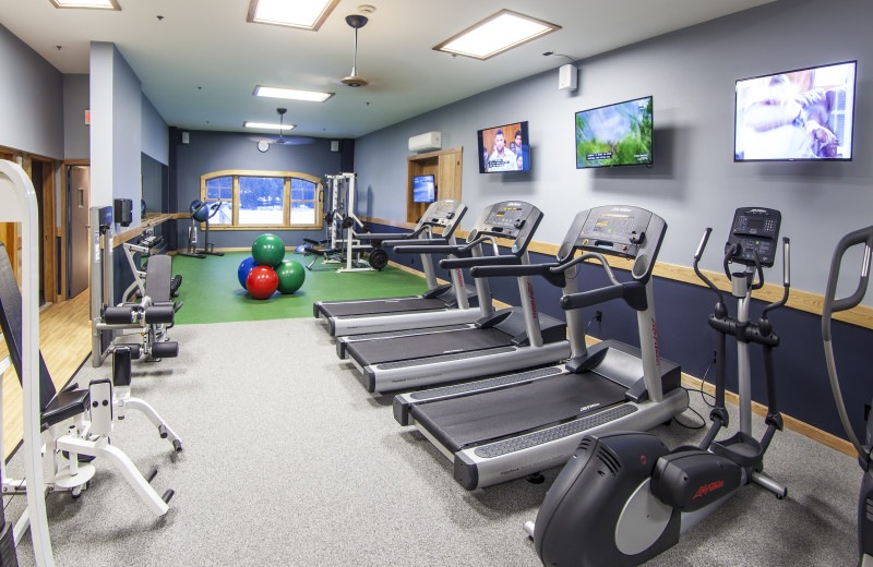 Fitness room at Golden Arrow Lakeside Resort.