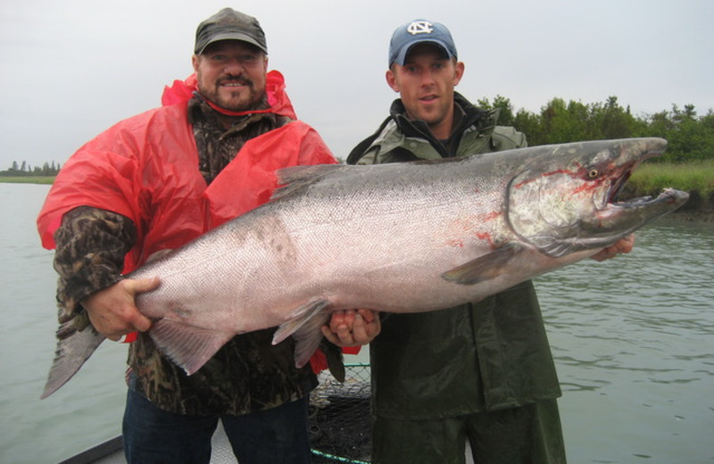 Fishing at Salmon Catcher Lodge.