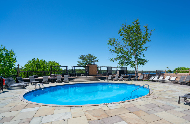 Outdoor pool at Taboo Muskoka.