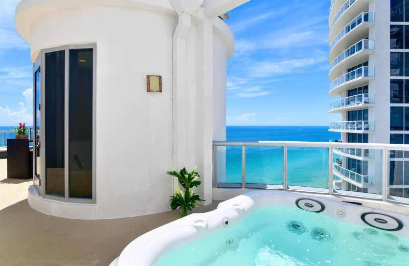 Guest balcony suite at Marenas Beach Resort.