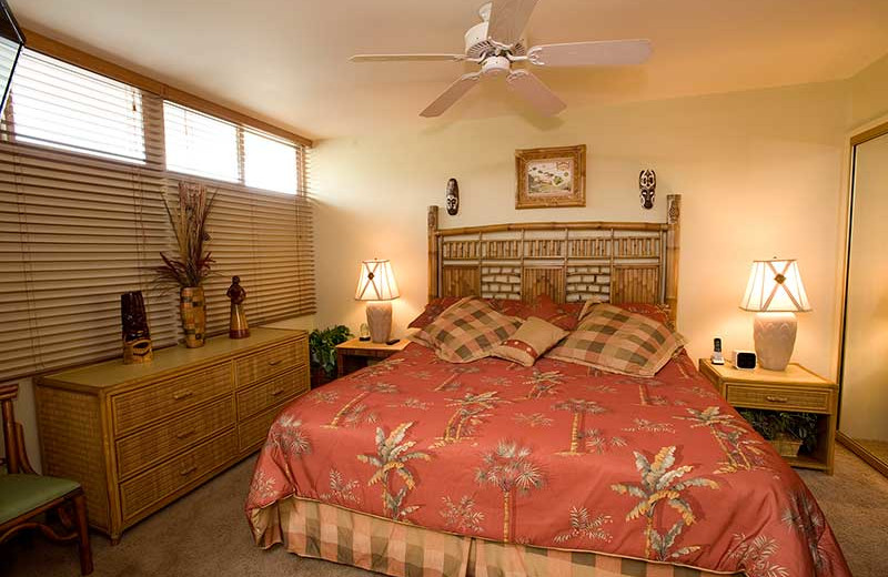 Vacation rental bedroom at Hale Kai O Kihei.