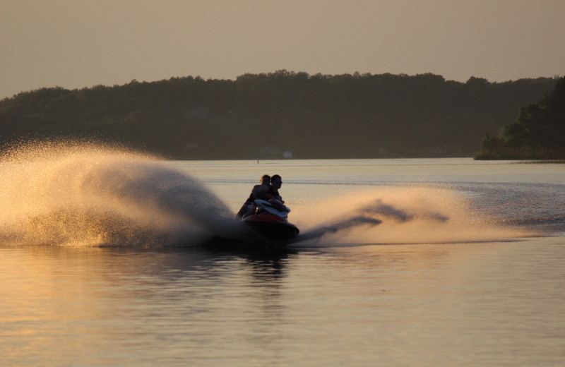Jet skiing at Big Sandy Lodge & Resort.