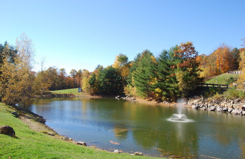 Fishing pond at Steele Hill Resorts.